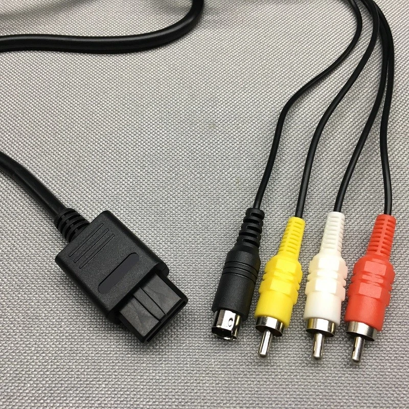 1.8m/6ft Cable for Nintendo NGC N64 SFC GameCube SAV Cable S-Video Cord - Image 4 of 4