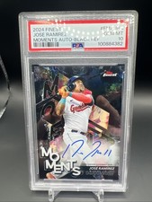 2024 Finest Moments AU Jose Ramirez #FMAJRA /10 Black Refractor PSA 10 Pop 1