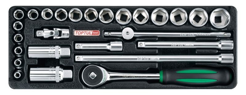 Für TOPTUL GCAT2605 Insert tray with tools for trolley with equipment 26 pcs GC