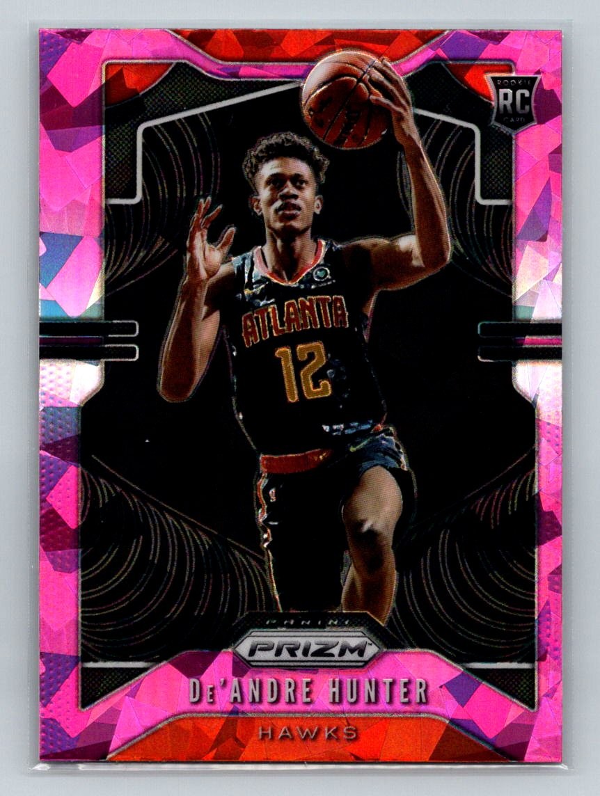 2019-20 Panini Prizm #251 De'Andre Hunter Prizms Pink Ice