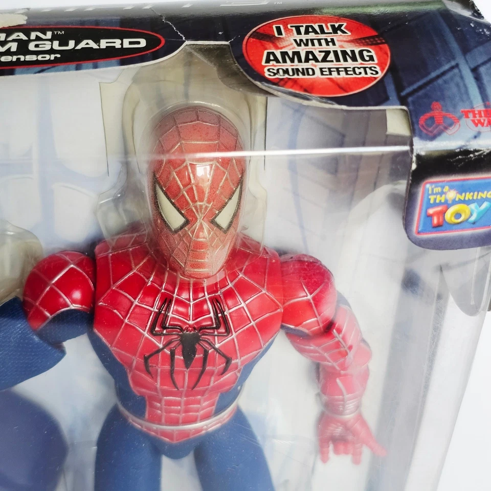 Spider-Man 3 Talking Room Guard Posable con Sensor de Movimiento 2007 Nuevo en Caja Boys Room 1197 Foto 2 de 4