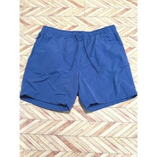 American Eagle Outfitters Mens Blue Shorts Large Elastic Waist AE