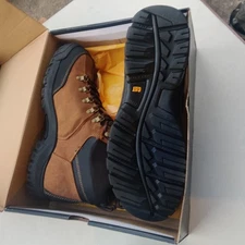 Men's CAT Caterpillar Threshold Waterproof Work Boot P74128 - Brown Soft Toe 13