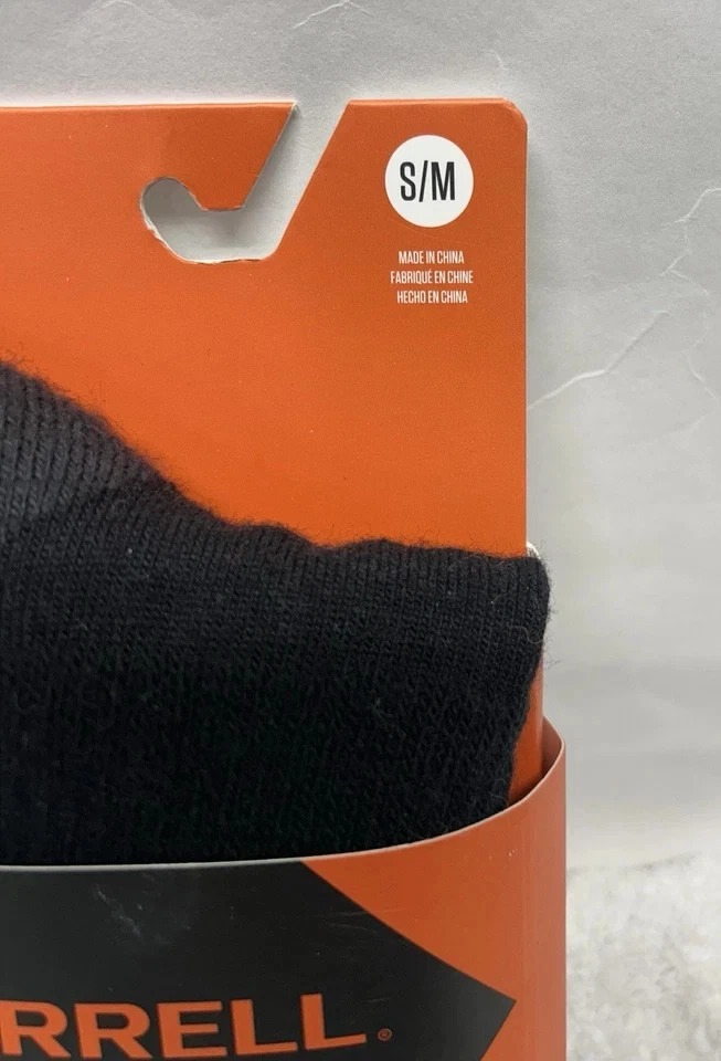 Merrell Men's Zoned Crew Socks Black S M (A7) - Image 2 of 4