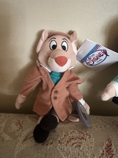 Disney Store Great Mouse Detective Basil Olivia Bean Bag Plush Lot New With Tags