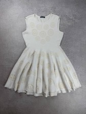 Alexander McQueen Embossed Sangallo Mini Dress Size L Duties Paid (USA)