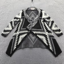 Srod Butterflies Anthropologie Cardigan Sweater Small Black White Boho Aztec Srod Butterflies Anthropologie Cardigan Sweater Small Black White Boho Aztec