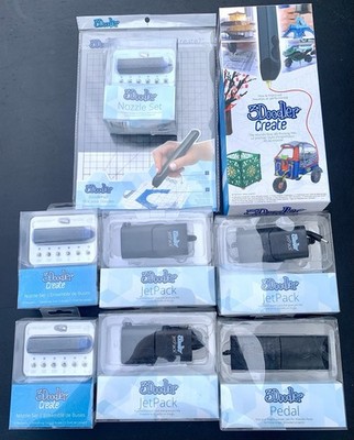 3Doodler Create Lot The First 3d Printing Pen, NIB, Plus 3 Jet pack Pedal Nozzle