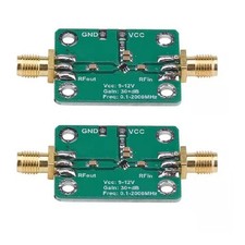 RF LNA Module Broadband Amplifier 0.1-2000MHz Low Noise 30dB Gain 12V DC Supply