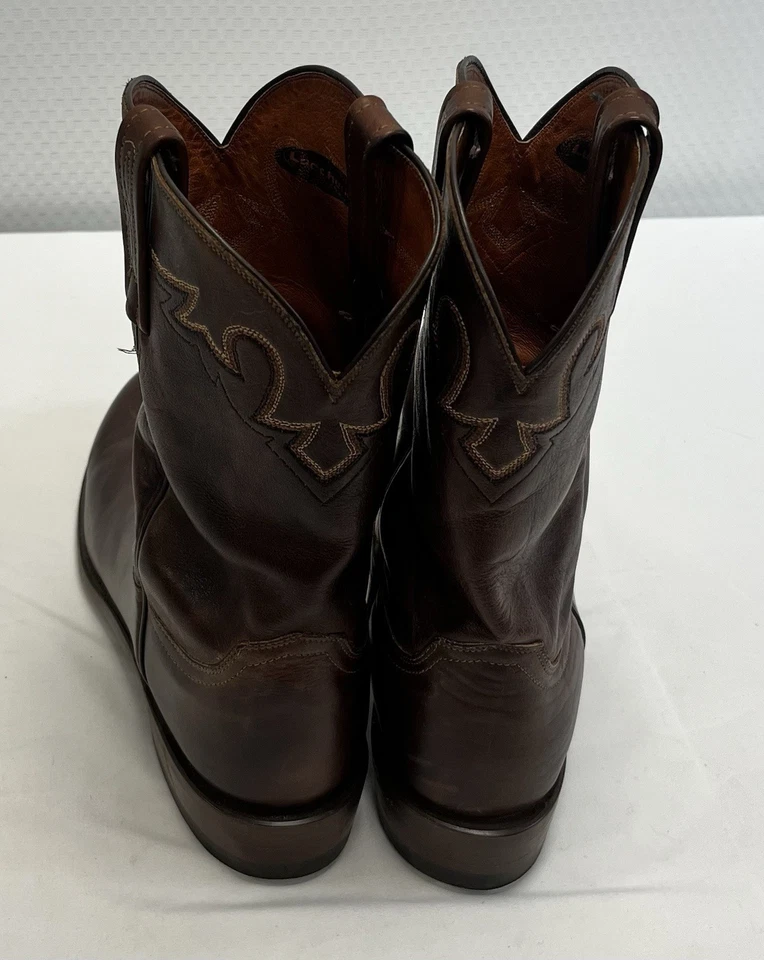 Botas de hombre lisas/suaves marrón lucchese talla 11 D 🤩 Foto 3 de 4