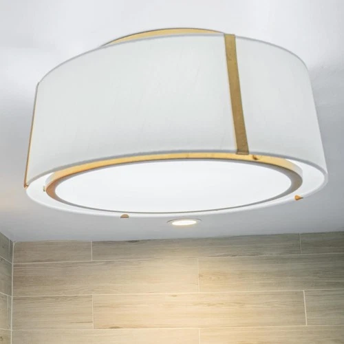 Crystorama Lighting Group FUL-905 Fulton 3 Light 18"W Semi-Flush - Gold - Picture 4 of 10