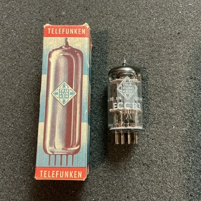 Nice Telefunken 12AX7 ECC83 Tube Ribbed Plate Tested 12ax7a B339 7025 CV492 