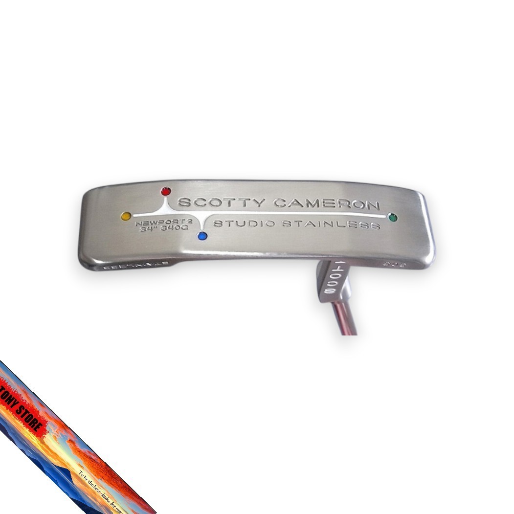 Scotty Cameron STUDIO STAINLESS NEWPORT 2 340G 34in Putter RH