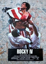 Rocky IV 4 Original Movie Poster Small Standee 1985 VERY RARE *Hollywood Posters