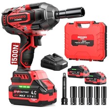 1500N.m 1100ft-lbs Cordless Impact Wrench, 1/2 High Torque Brushless Impact...