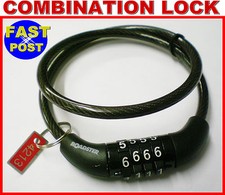 Combination Lock Cable Ladders Work Bench Tools Security Wire Chain Padlock safe