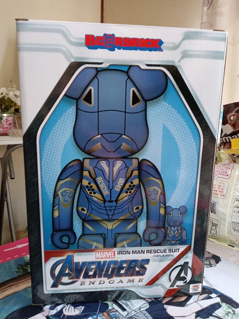 Medicom Toy Be@Rbrick BE@RBRICK IRON MAN RESCUE SUIT 100%&400