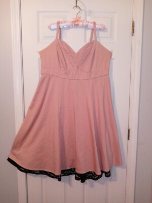 Torrid retro 50s dress pink fit&flare sweetheart pin dot lace Rockabilly PLUS 18 | eBay Torrid retro 50s dress pink fit&flare sweetheart pin dot lace Rockabilly PLUS 18 | eBay