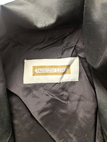 Fabrizio Lenzi Giacca Da Donna Nero Made Italy In Cotone Taglia It 42 M Medium - Foto 5 di 12
