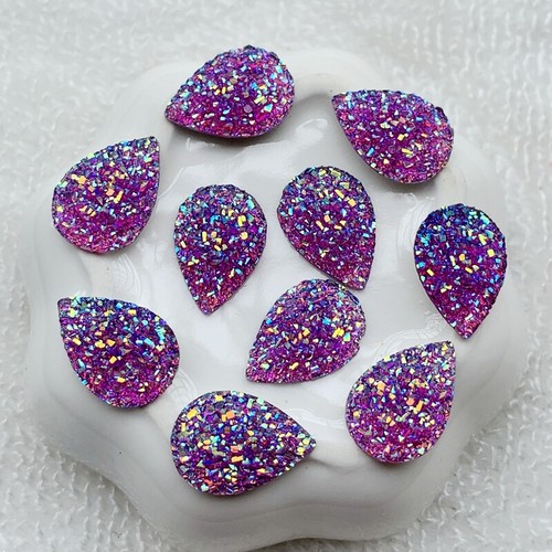 11.5*17mm 100pcs resin loose crystals beads Jewelry Making Natural ore Style-A77 - Picture 8 of 28