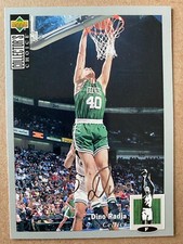 DINO RADJA 1994-95 Collector's Choice SILVER Signature #129 BOSTON CELTCIS
