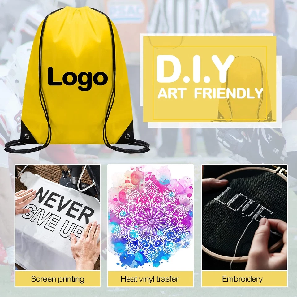 Mochila Shappy 100 piezas con cordón a granel deportes gimnasio cincha bolsa poliéster cuerda Ba Foto 3 de 4