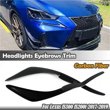 Side Eyebrows Eyelid Headlight Cover Trim For Lexus IS300 250 IS200T 2017-2019