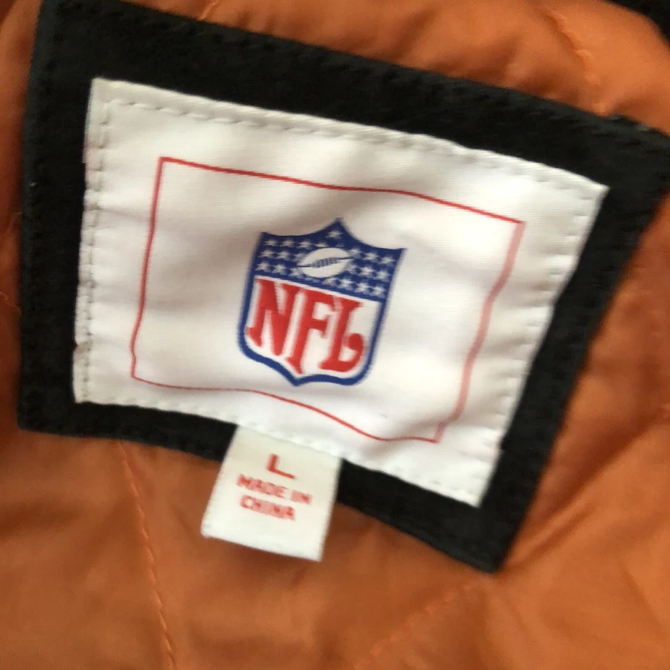 Chaqueta de gamuza de cuero vintage de los Cincinnati Bengals NFL para hombre talla grande Foto 3 de 4