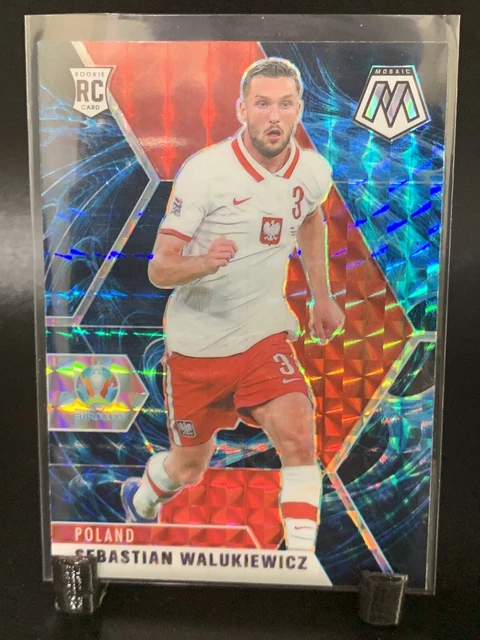 2021 MOSAIC UEFA SEBASTIAN WALUKIEWICZ RC GENESIS PRIZM #65 SSP !! Rookie Polen