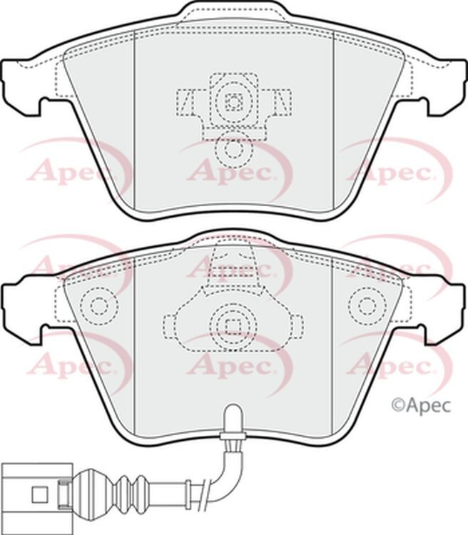 Apec Brake Pads Front R90 Premium 1K0698151B 5028906011512 PAD1452