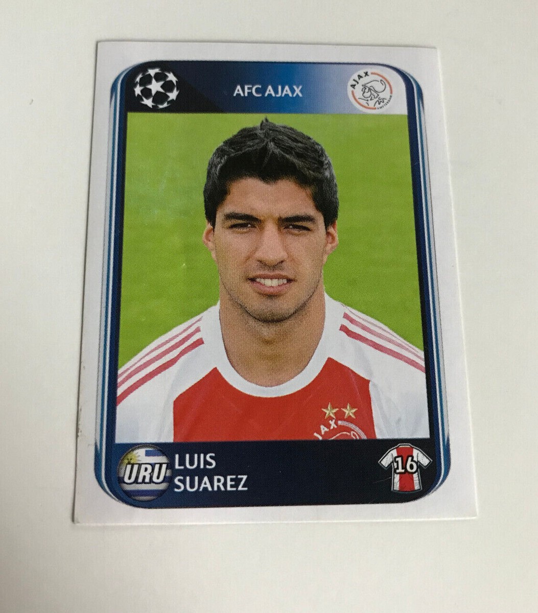 2010-11 Panini UCL Stickers Luis Suarez Rookie Rc Ajax #462