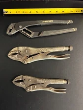 Junk Draw Tools, Mixed Hand Tool Set, Vice Grips  Husky Channel Lock Pliers