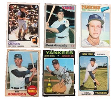 New York Yankees baseball card lot vintage 1960s-1970s
