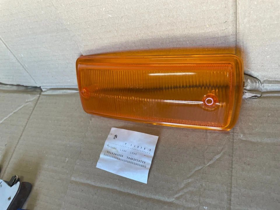 lente gemma FRECCIA fanalino ANTERIORE DESTRA VOLKSWAGEN TRANSPORTER T2 BAY - Immagine 3 di 3