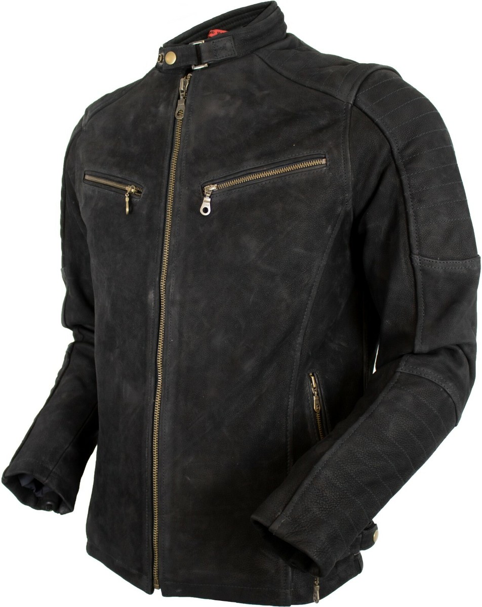 Leather Motorrad Lederjacke Nubuk Lederjacke Herren Biker