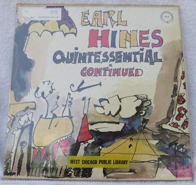 Earl Hines  Quintessential Continued  Chiaroscuro Records  CR120  1973 LP  USED