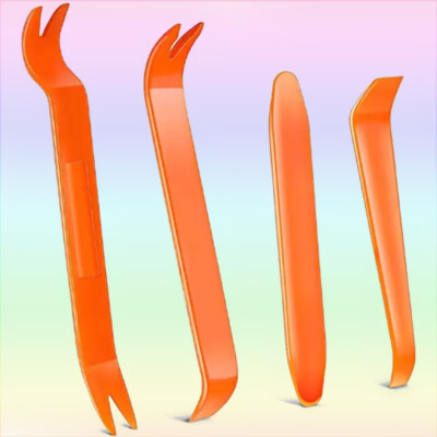 Car Trim Removal Tools 4Pcs Kit Plastic Pry Panel Door Dash Interior Clip Set