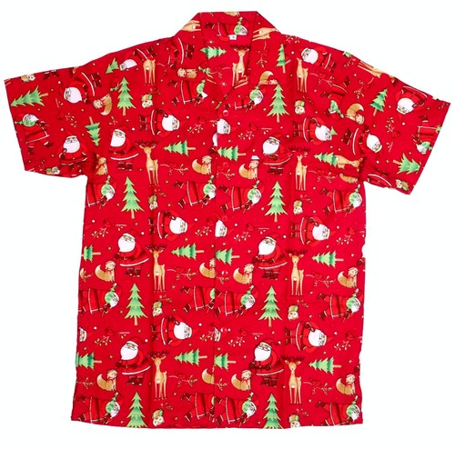 KIDS CHRISTMAS SANTA XMAS HAWAIIAN CHILDREN SHIRT HAWAII GIFT PARTY S -XXL D9 - Picture 14 of 46