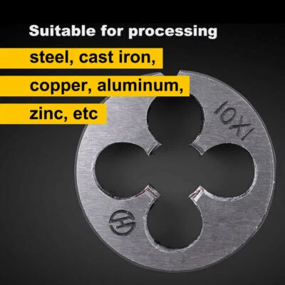 ATOPLEE METRIC DIES / Alloy Steel M10 x 1mm Die Right Hand Screwing Thread Tool