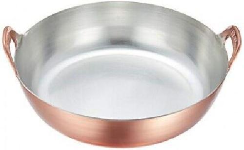 Sartén de cobre Endo 27cm Tempura hecha en Japón AAG08027