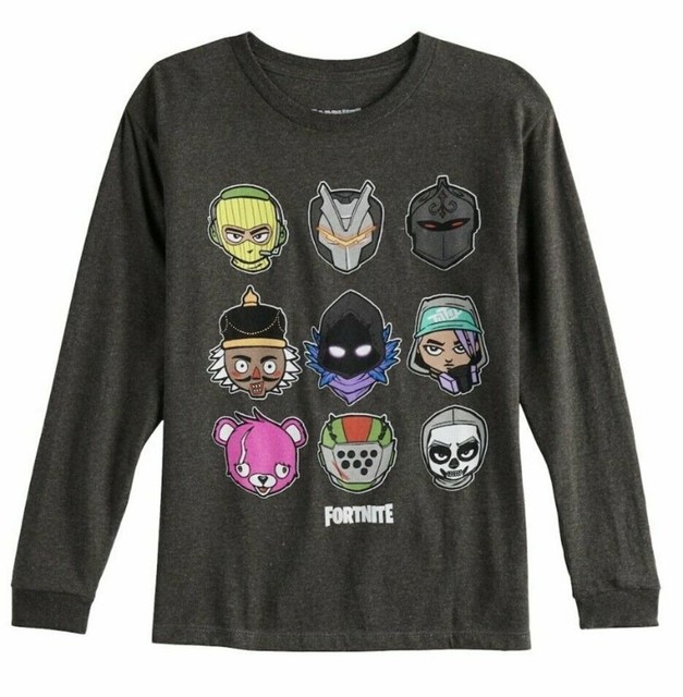 Fortnite Long Sleeve Tee Shirt For Boys Size 14 16 Color Gray For Sale Online Ebay Fortnite Character T Shirt Fortnite Character T Shirt Fortnite Long Sleeve Tee Shirt For Boys Size 14 16 Color Gray For Sale Online Ebay