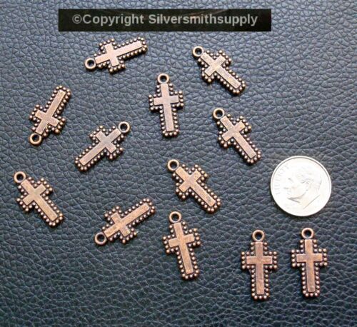 20mm Kreuz Charms Ohrringe Anhänger Ameise Kupfer Christliches Kreuz plt 12 Stck. cfp096 - Bild 2 von 3