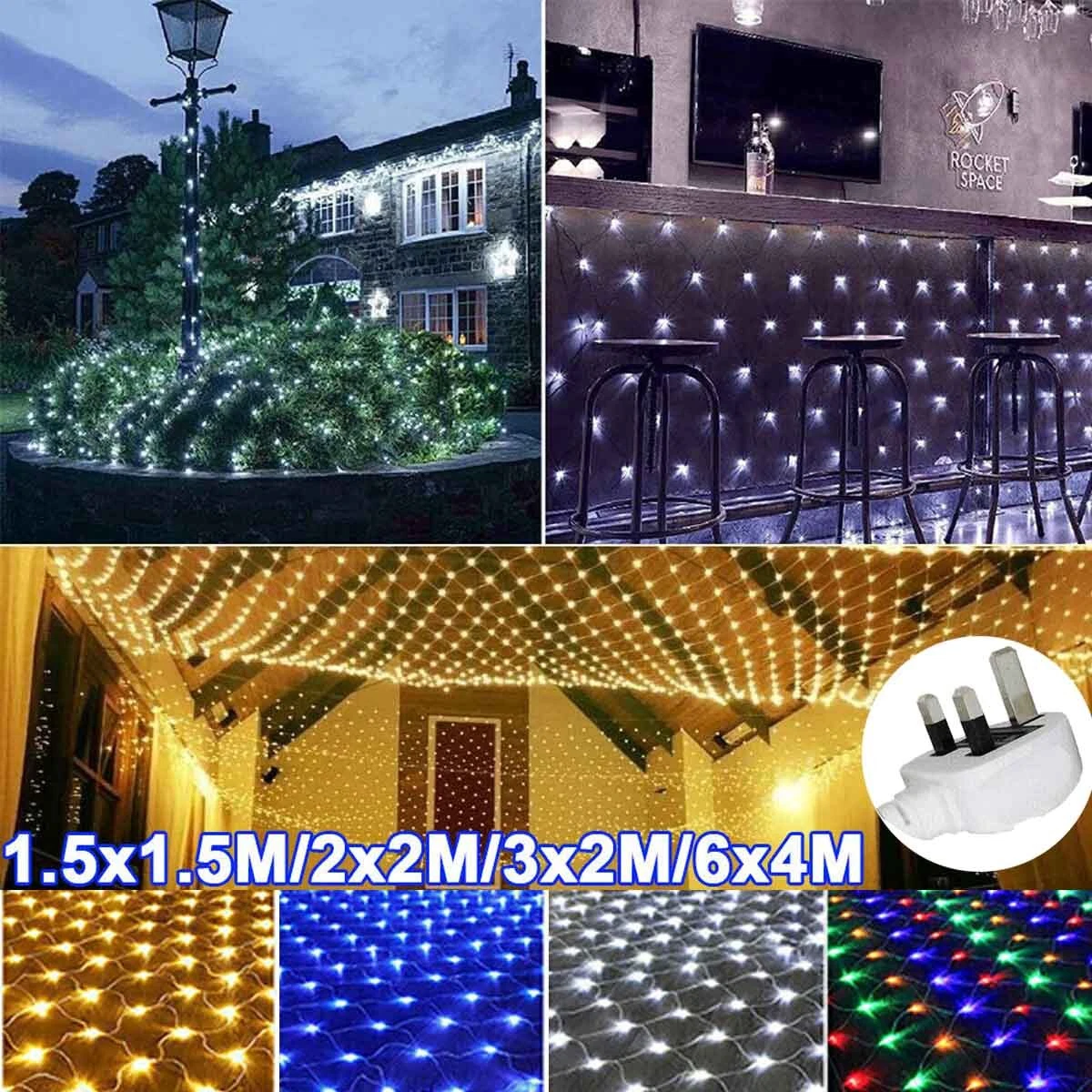 Battery powered net sale lights