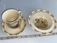 Royal Doulton BUNNYKINS Cup Mug plate and bowl