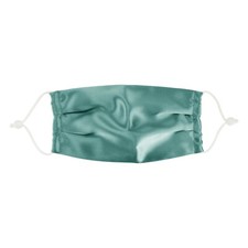 100 Mulberry Silk Face Mask Green, Breathable, Adjustable, Reusable Washable