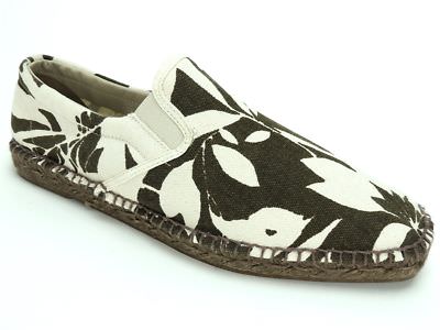 Castaner Men's Edmundo Hibiscus Espadrille Canvas Marron Brown US Size 7; EU 40