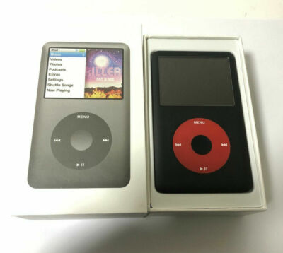 Apple iPod Classic 7th Generation 256GB SSD - 2000mAh & U2 Model,Full Black Body