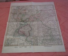 Mapa państw związkowych Renu 1810 Niemcy w uścisku Napoleona - replika