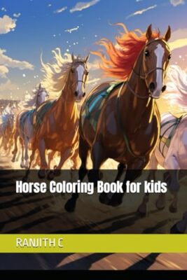 C - Horse oloring Book for kids - New paperback or softback - 42 - X555z