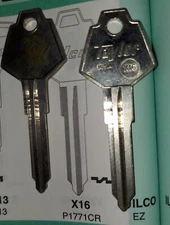 Chrysler, Dodge, Plymouth X16, P1771CR Key Blank.